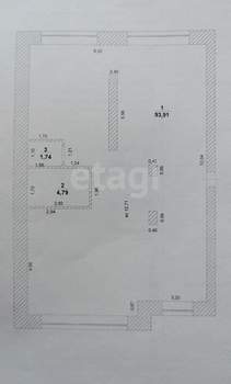 3-к квартира, вторичка, 100м2, 6/1 этаж