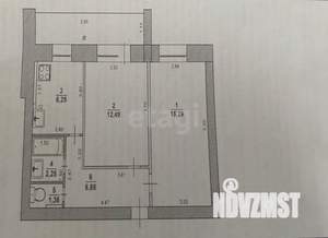 2-к квартира, вторичка, 48м2, 5/12 этаж