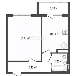 1-к квартира, вторичка, 36м2, 3/11 этаж