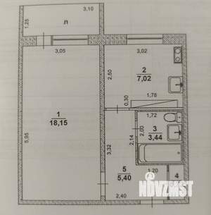 1-к квартира, вторичка, 35м2, 1/9 этаж