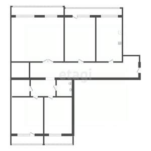4-к квартира, вторичка, 121м2, 3/12 этаж