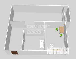 1-к квартира, вторичка, 31м2, 5/5 этаж