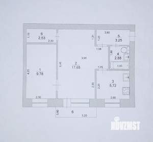 2-к квартира, вторичка, 43м2, 3/5 этаж