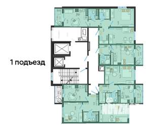 2-к квартира, вторичка, 49м2, 12/14 этаж