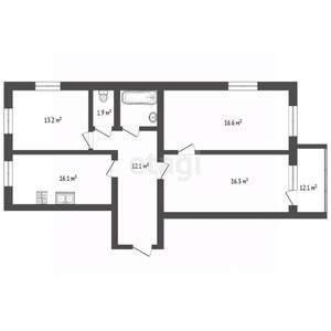 3-к квартира, вторичка, 81м2, 5/8 этаж