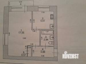 1-к квартира, вторичка, 30м2, 4/5 этаж