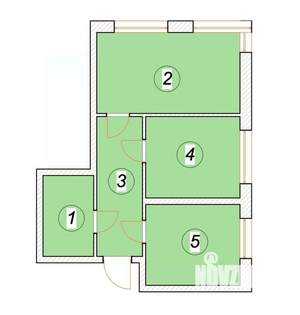 2-к квартира, строящийся дом, 56м2, 2/5 этаж
