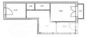 2-к квартира, вторичка, 49м2, 3/5 этаж