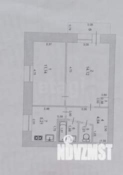 2-к квартира, вторичка, 39м2, 2/5 этаж