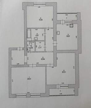 3-к квартира, вторичка, 127м2, 5/7 этаж
