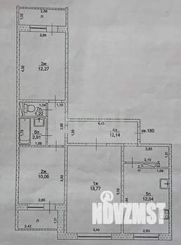 3-к квартира, вторичка, 69м2, 7/10 этаж