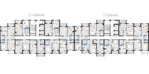 2-к квартира, строящийся дом, 39м2, 2/12 этаж