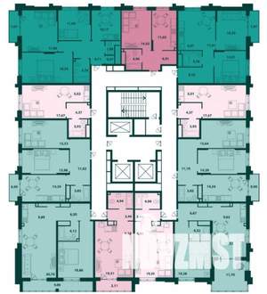 3-к квартира, строящийся дом, 60м2, 10/24 этаж