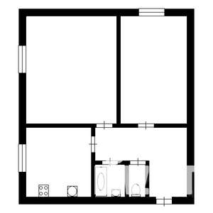 2-к квартира, вторичка, 42м2, 1/2 этаж