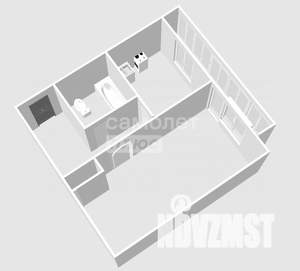 1-к квартира, вторичка, 35м2, 8/10 этаж