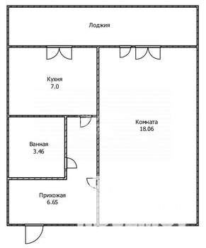 1-к квартира, вторичка, 35м2, 10/10 этаж