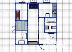 3-к квартира, вторичка, 42м2, 1/3 этаж