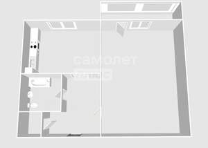 1-к квартира, вторичка, 36м2, 7/9 этаж
