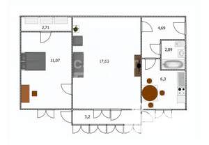 2-к квартира, вторичка, 45м2, 2/5 этаж