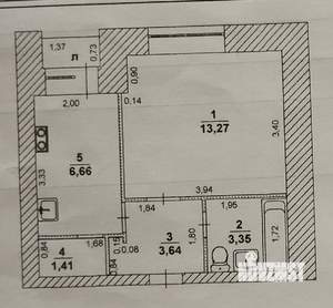1-к квартира, вторичка, 28м2, 9/9 этаж