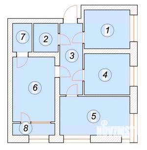 3-к квартира, строящийся дом, 75м2, 1/5 этаж