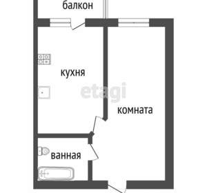 1-к квартира, вторичка, 37м2, 2/3 этаж