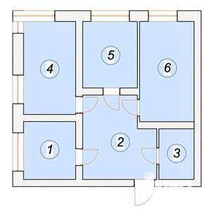 3-к квартира, строящийся дом, 71м2, 1/5 этаж