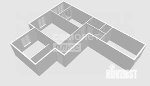 3-к квартира, вторичка, 66м2, -1/9 этаж
