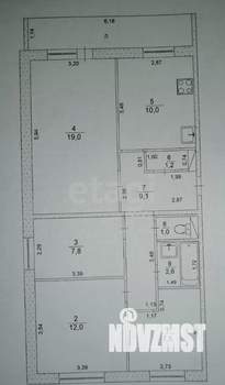 4-к квартира, вторичка, 69м2, 3/9 этаж