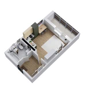 Студия квартира, вторичка, 25м2, 4/14 этаж