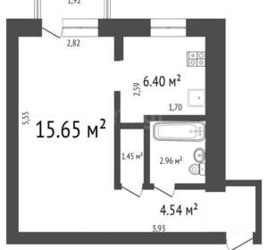 1-к квартира, вторичка, 32м2, 1/5 этаж