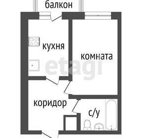 1-к квартира, вторичка, 31м2, 16/17 этаж