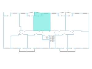 1-к квартира, вторичка, 46м2, 8/9 этаж