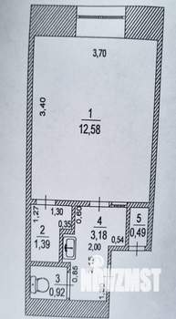 1-к квартира, вторичка, 19м2, 4/5 этаж