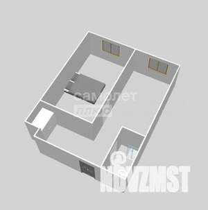 1-к квартира, вторичка, 39м2, 4/5 этаж