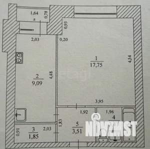 1-к квартира, вторичка, 36м2, 2/9 этаж