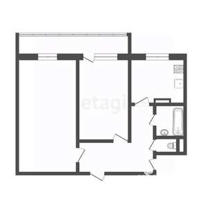 2-к квартира, вторичка, 47м2, 4/5 этаж