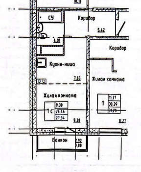 Студия квартира, вторичка, 27м2, 5/18 этаж
