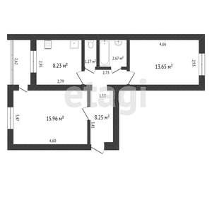 2-к квартира, вторичка, 47м2, 3/5 этаж