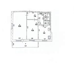 2-к квартира, вторичка, 52м2, 8/12 этаж