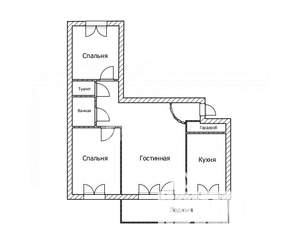 3-к квартира, вторичка, 65м2, 5/10 этаж