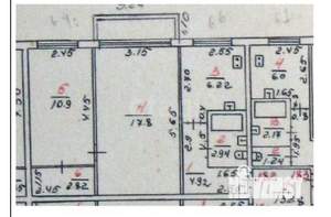 2-к квартира, вторичка, 46м2, 1/5 этаж