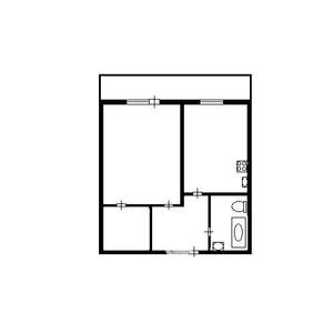 1-к квартира, вторичка, 27м2, 4/5 этаж