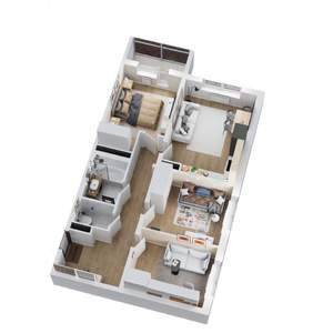 4-к квартира, вторичка, 65м2, 8/14 этаж