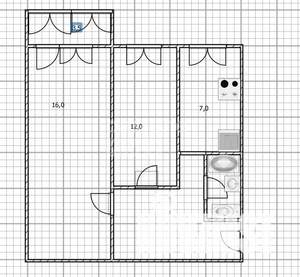 2-к квартира, вторичка, 42м2, 4/5 этаж