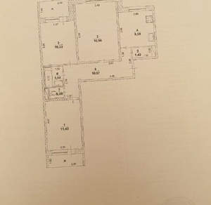 3-к квартира, вторичка, 66м2, 6/9 этаж