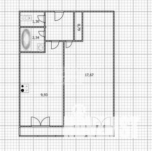 1-к квартира, вторичка, 36м2, 9/13 этаж