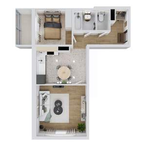 2-к квартира, вторичка, 49м2, 14/14 этаж