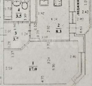 1-к квартира, вторичка, 33м2, 8/18 этаж