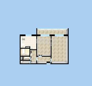 2-к квартира, вторичка, 54м2, 7/9 этаж